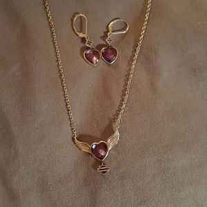 Harley Davidson necklace and earrings